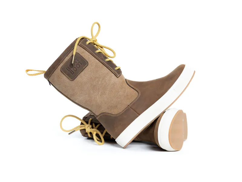 HIGH CUT LACEUP CANVAS BROWN